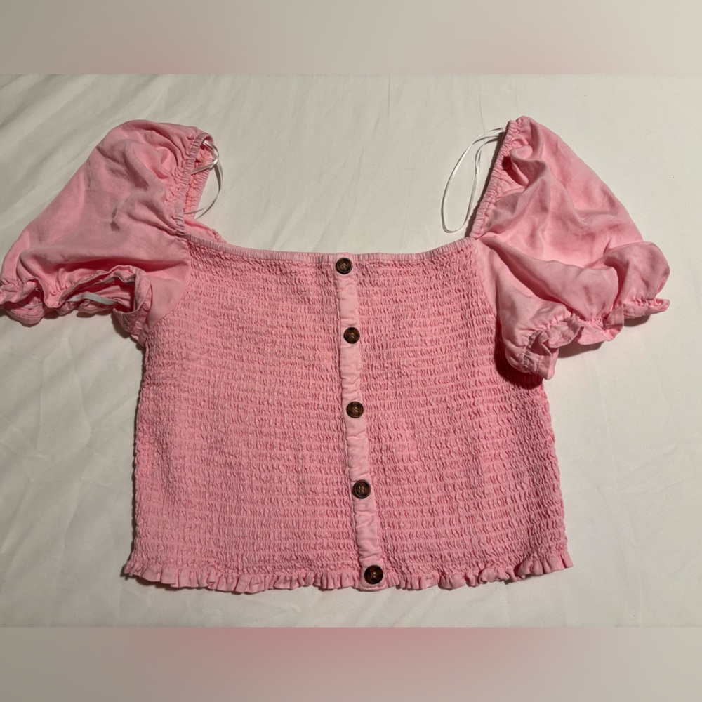 Pink crop top